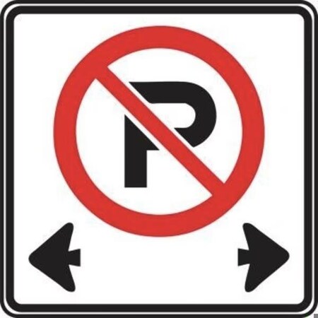 Accuform TRAFFIC SIGN  NO PARKING 24 in  X 24 in FRR052RA